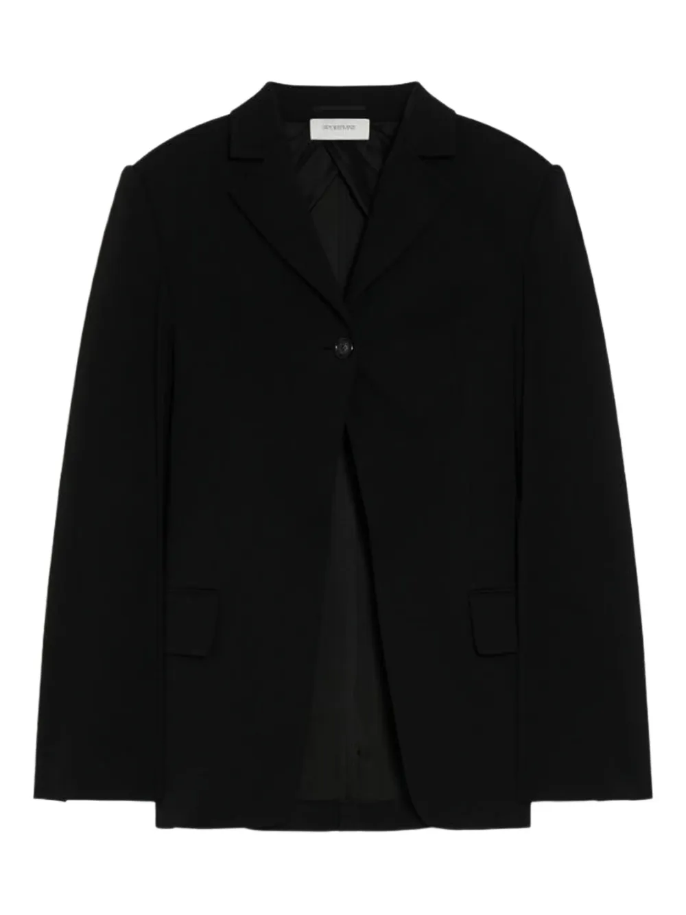 Sportmax Colbert met enkele rij knopen Zwart