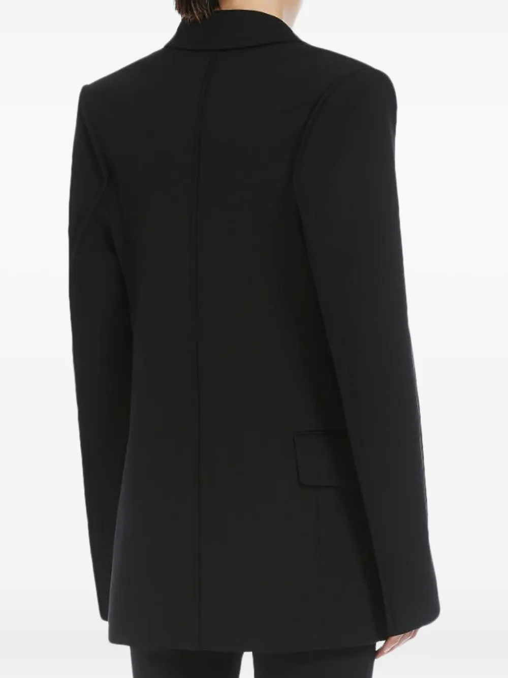 Sportmax Colbert met enkele rij knopen Zwart