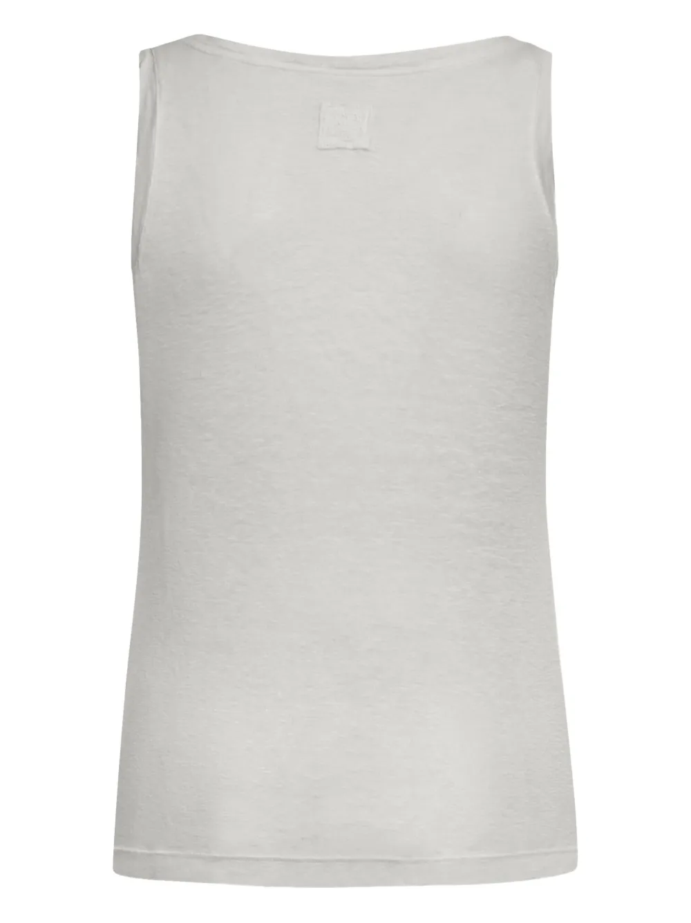 120% Lino top con cuello redondo | Chalecos y camisetas | Image 2