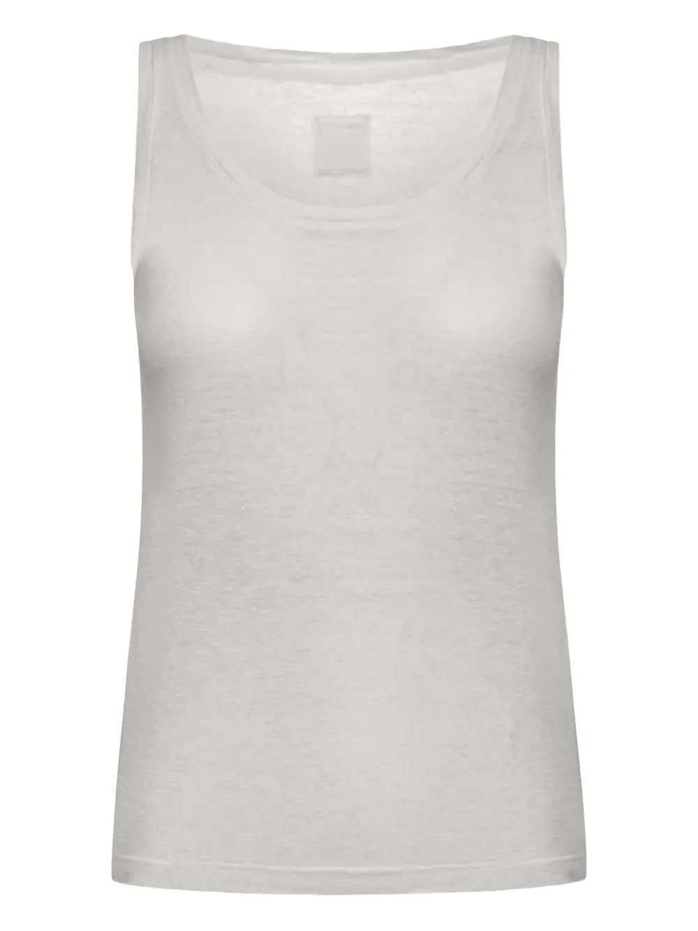 120% Lino scoop-neck top - ホワイト 120% Lino scoop-neck top - ホワイト