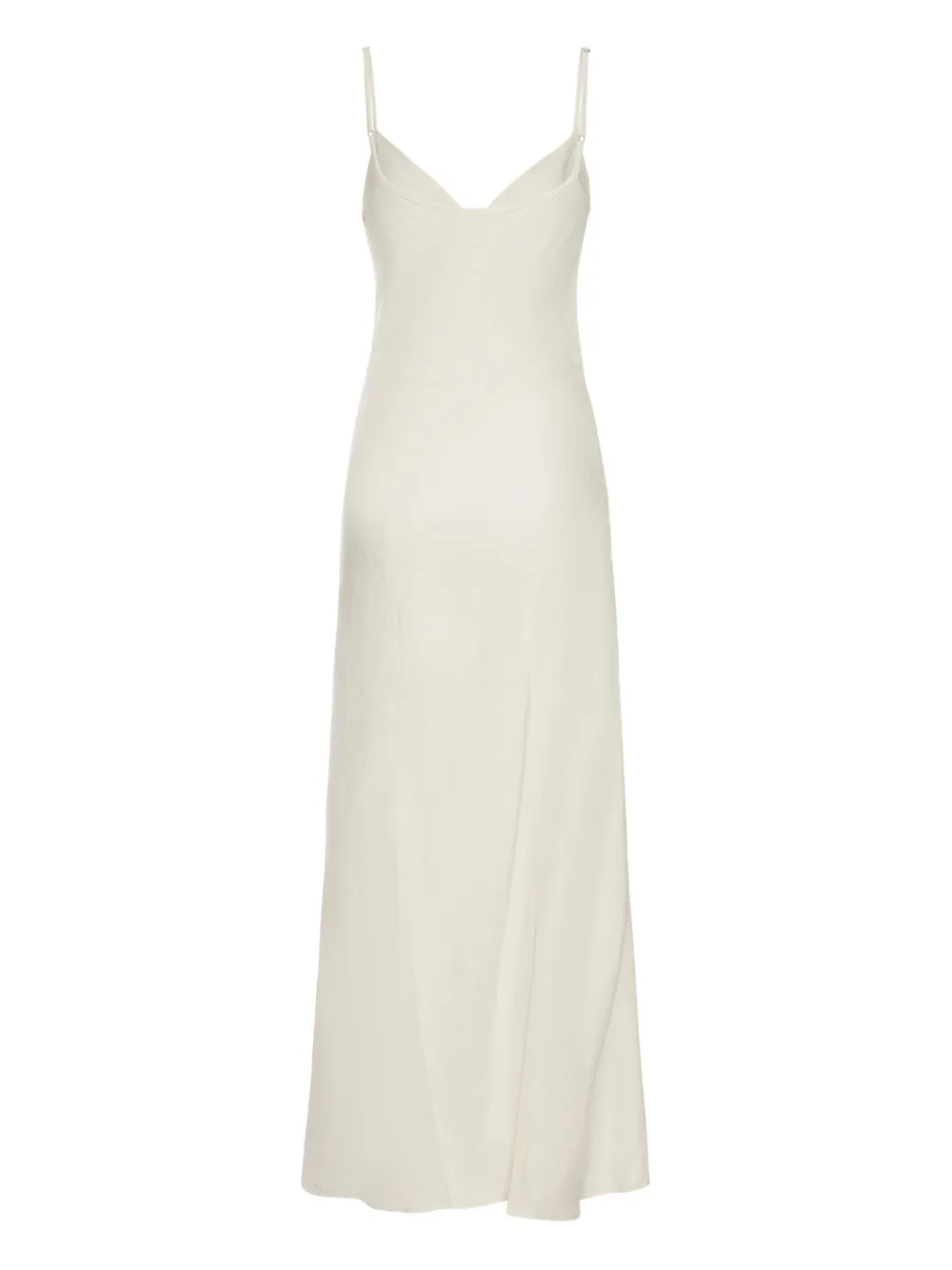 120% Lino spaghetti-strap slip dress - Wit