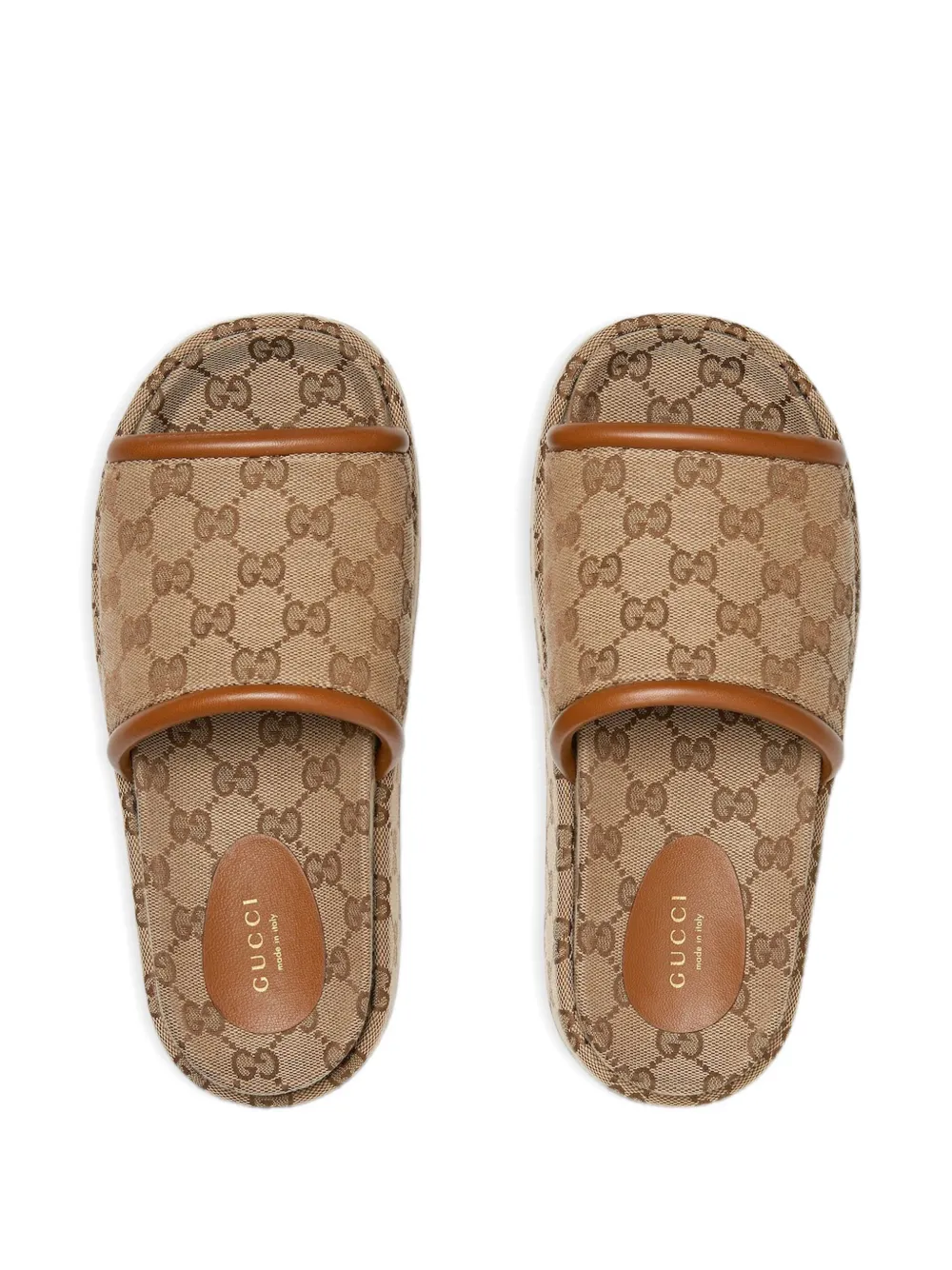 Gucci GG Supreme sandals Neutrals