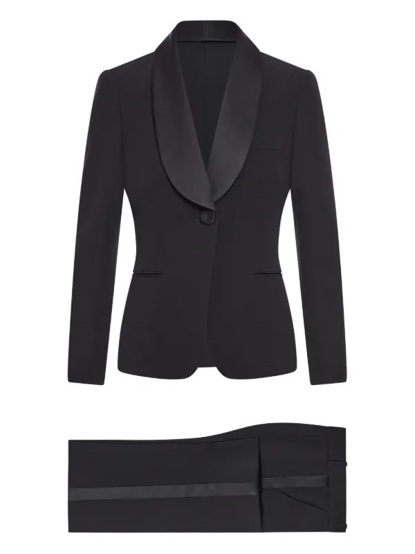 Giorgio Armani satin-finish Suit FARFETCH AE