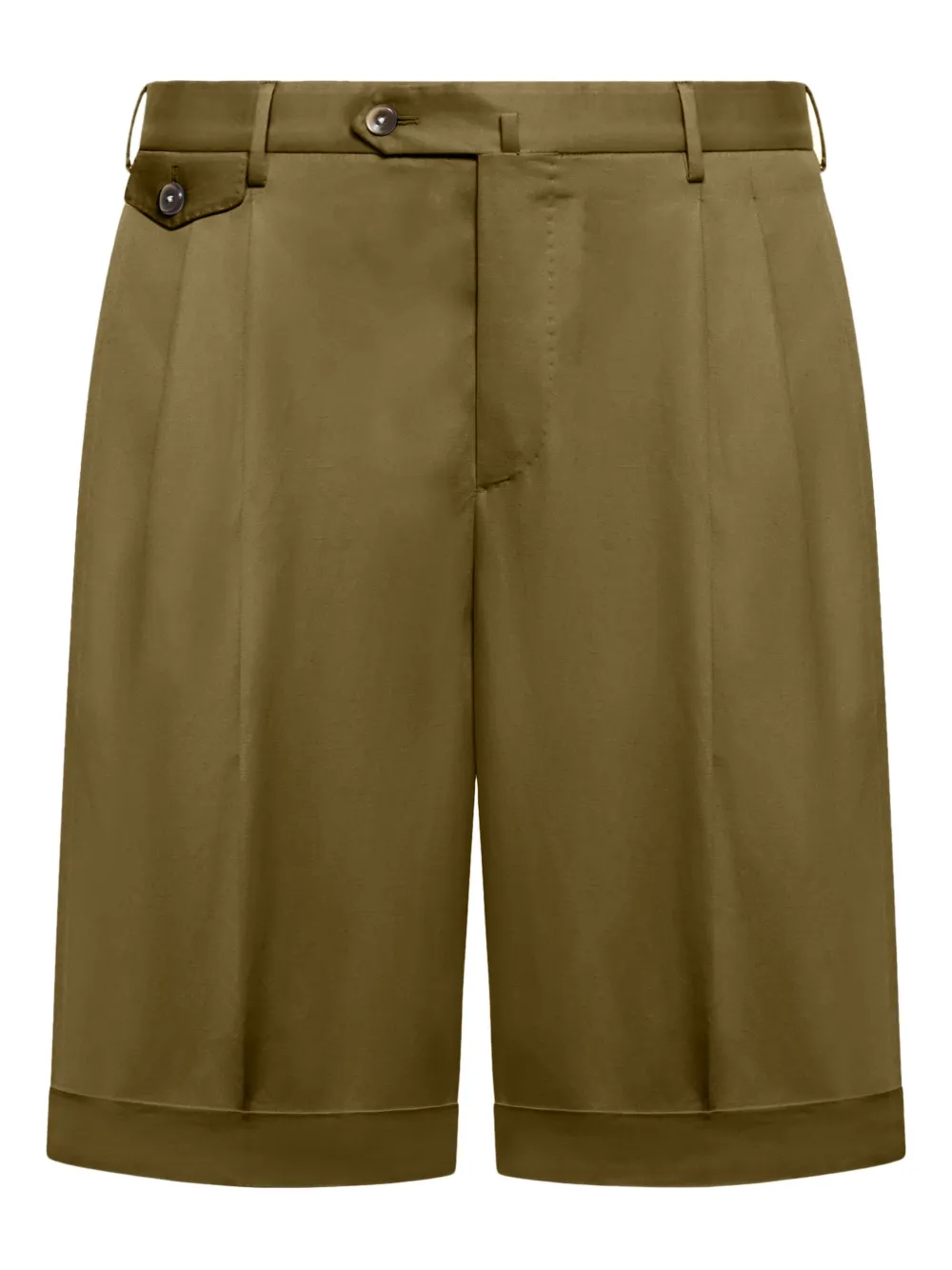 PT Torino pleated shorts | Green | Image 1