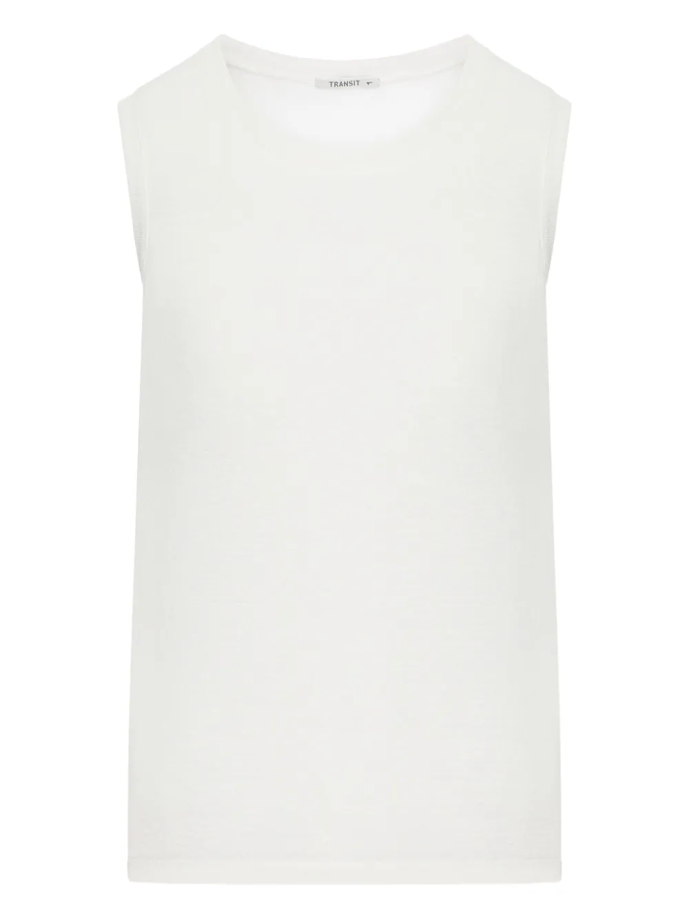 Transit Tanktop met ronde hals Wit