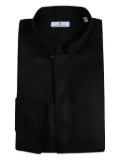 Tagliatore band-collar shirt - Black