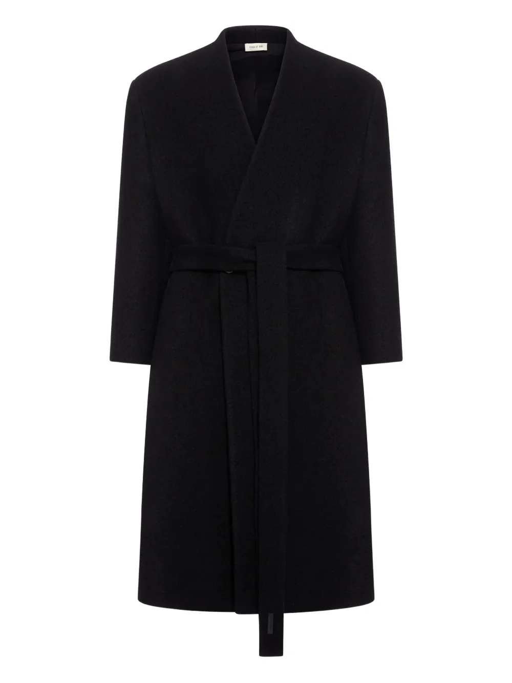 Fear Of God belted wrap coat | negro | Image 1