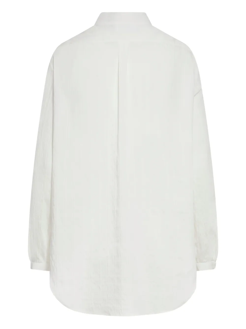 Seafarer button-up long-sleeve shirt - Wit