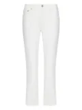 Brunello Cucinelli logo-patch jeans - White