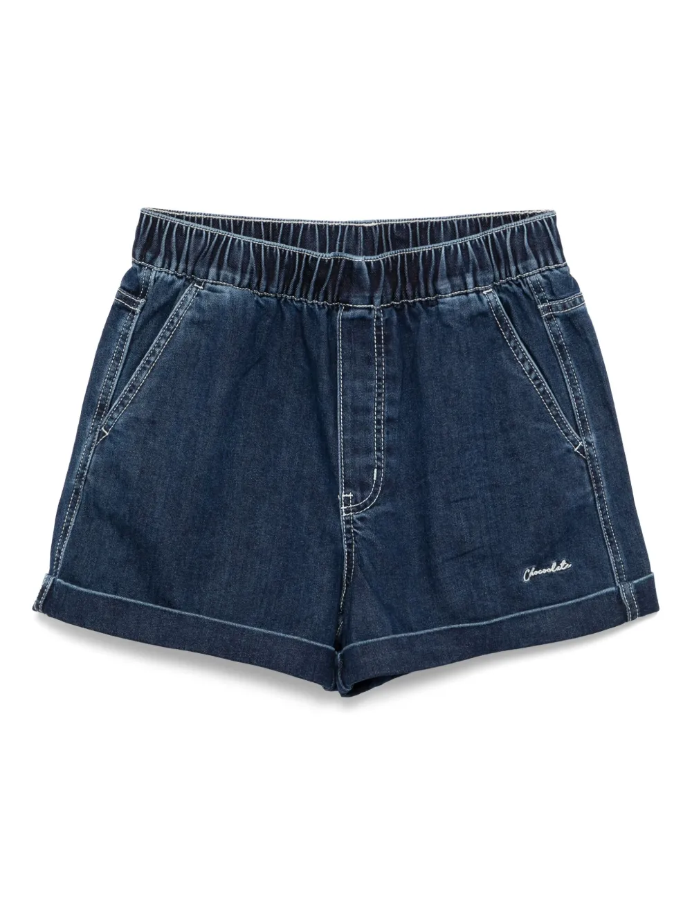CHOCOOLATE logo-embroidered shorts | azul | Image 1