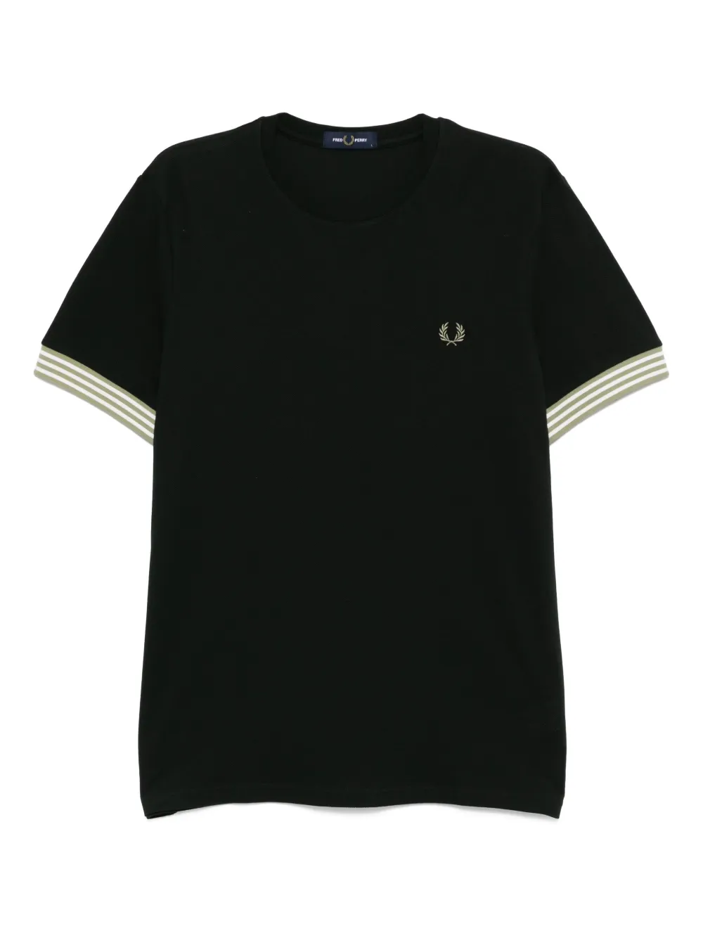 striped-cuffs T-shirt