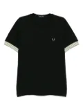 Fred Perry striped-cuffs T-shirt - Green