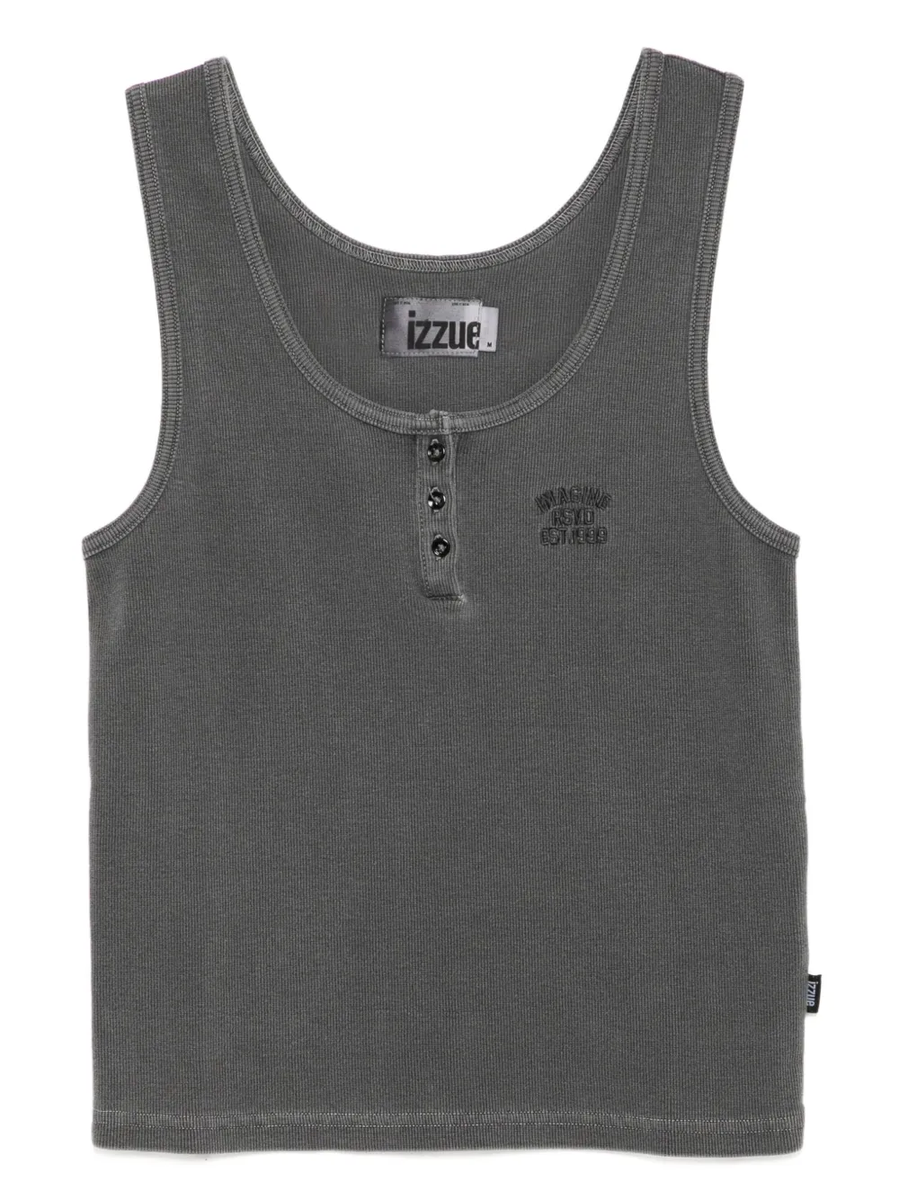Izzue Henley tanktop Grijs