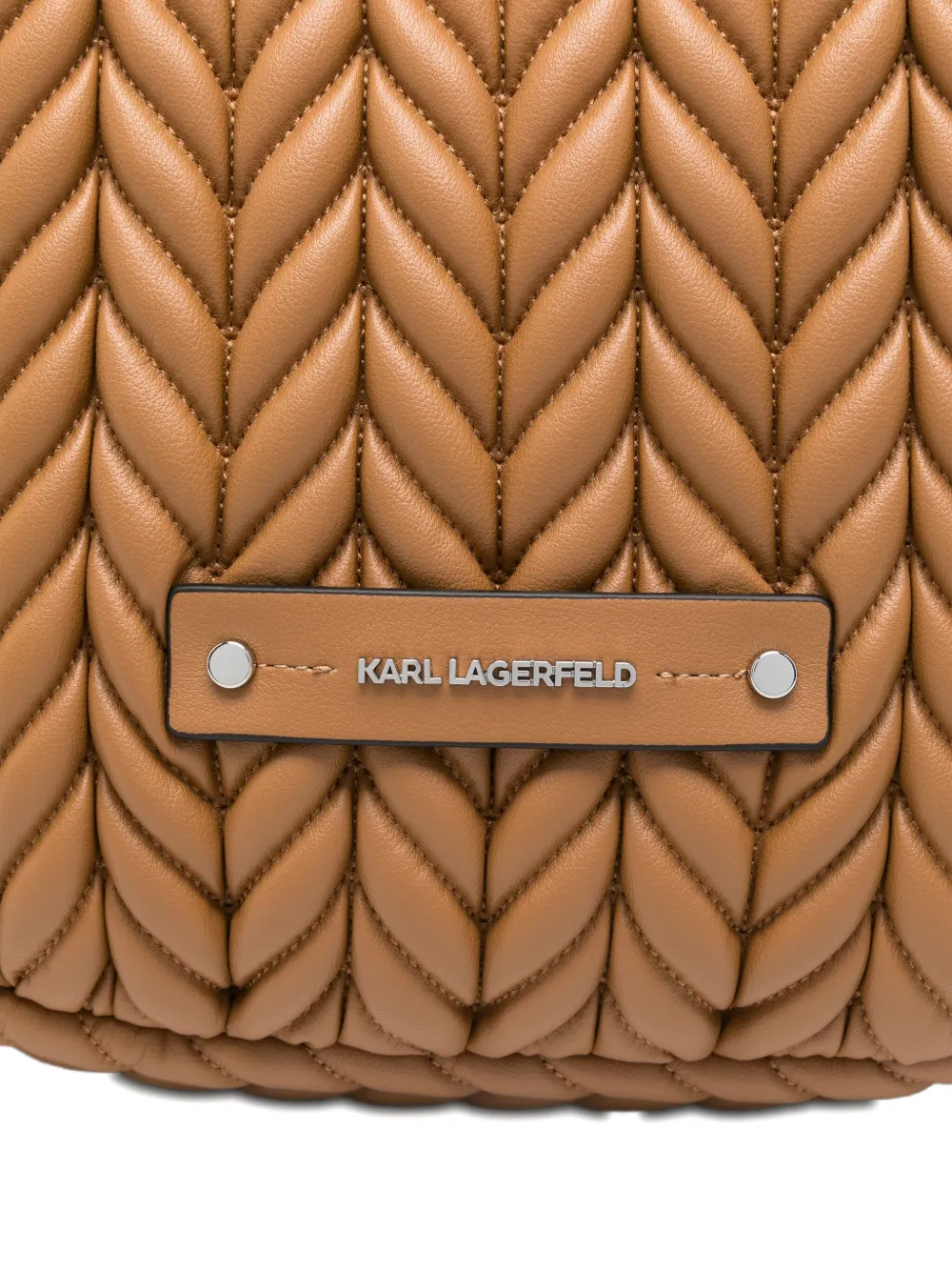 Karl Lagerfeld Gewatteerde schoudertas Bruin
