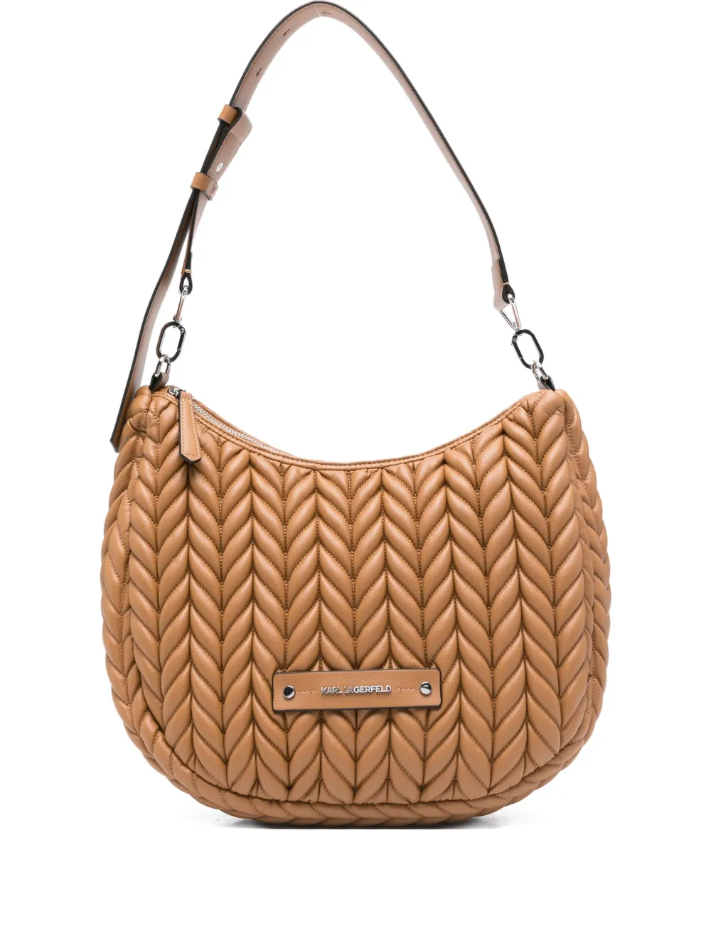 Karl Lagerfeld quilted shoulder bag | Brown | Image 1