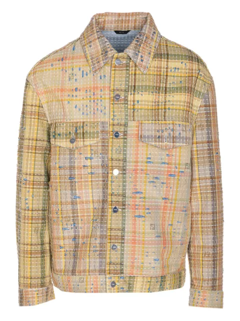 FENDI Patchwork denim jacket