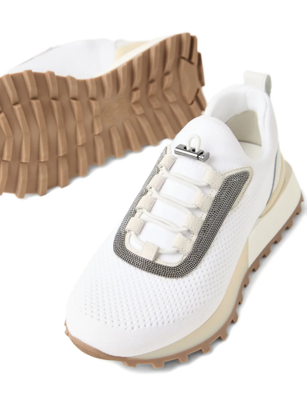 Brunello Cucinelli Monili chain-detail sneakers White
