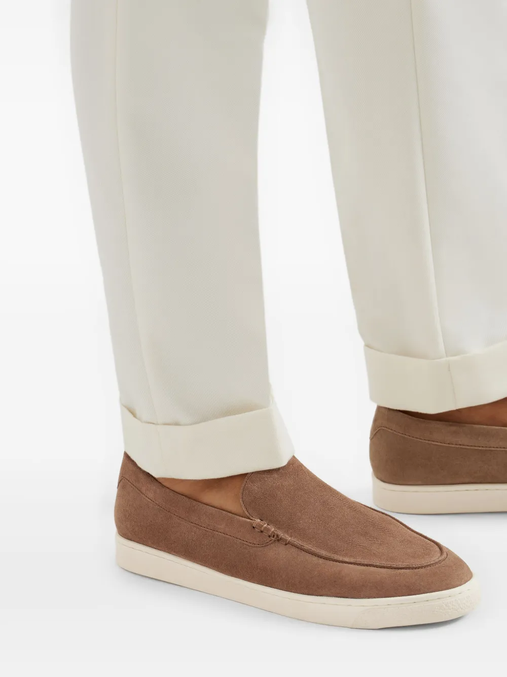 Brunello Cucinelli suede loafers Brown