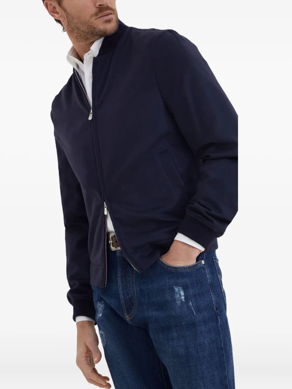 Brunello Cucinelli cashmere bomber jacket | Bomber Jackets | Image 2