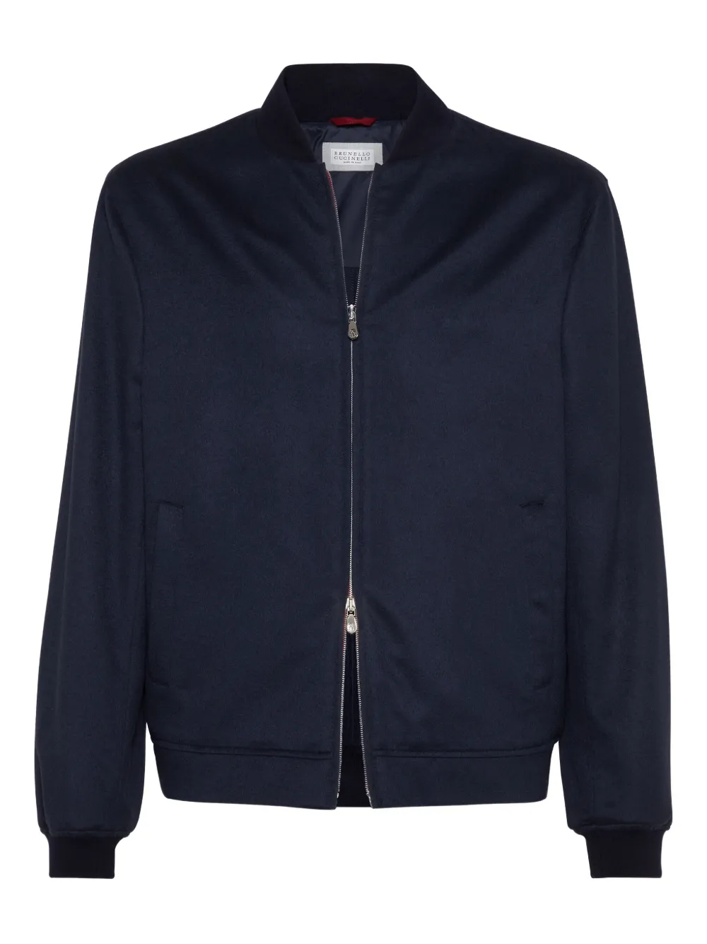 Brunello Cucinelli cashmere bomber jacket | Blue | Image 1