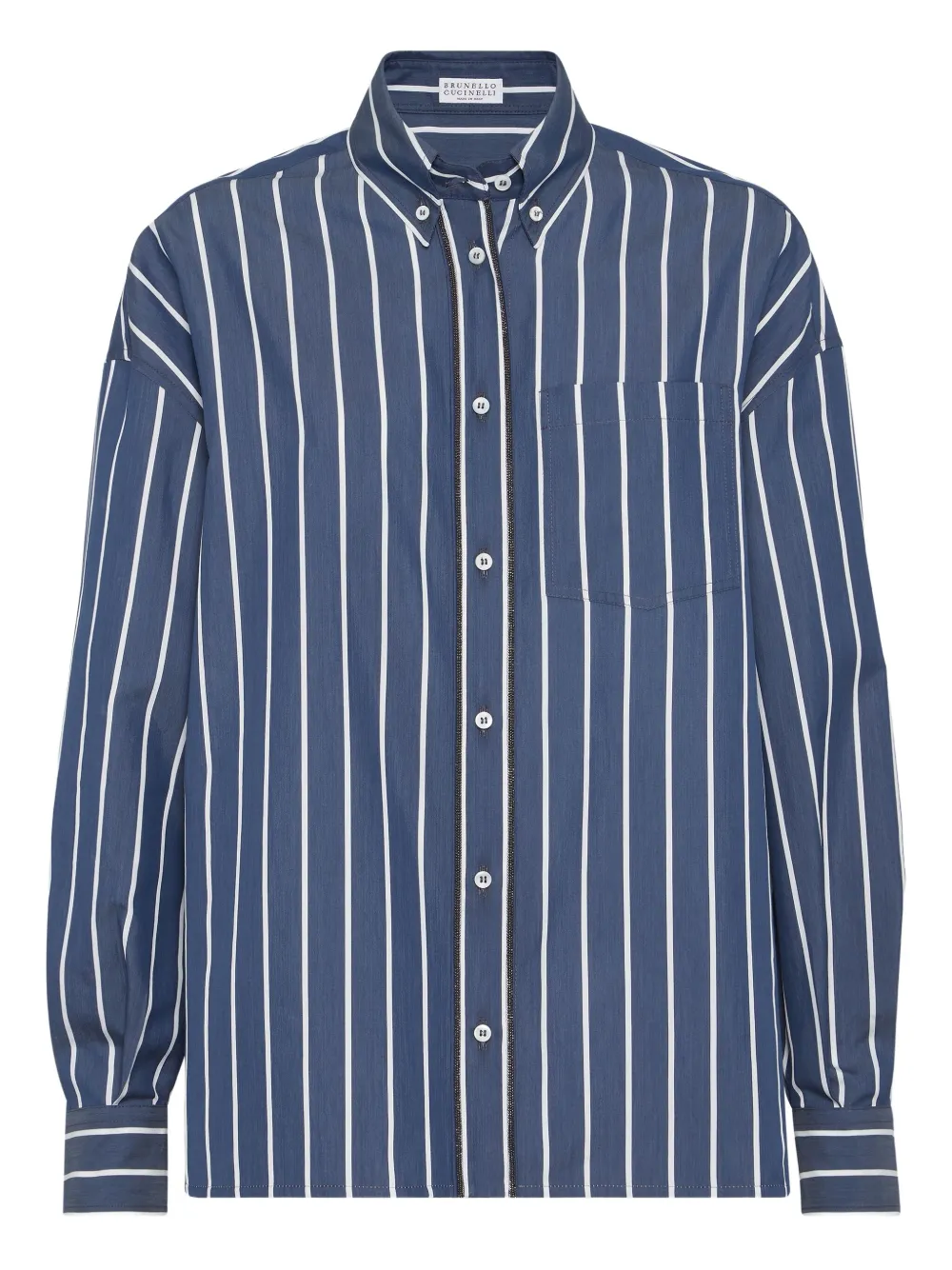 Brunello Cucinelli Gestreept blouse Blauw