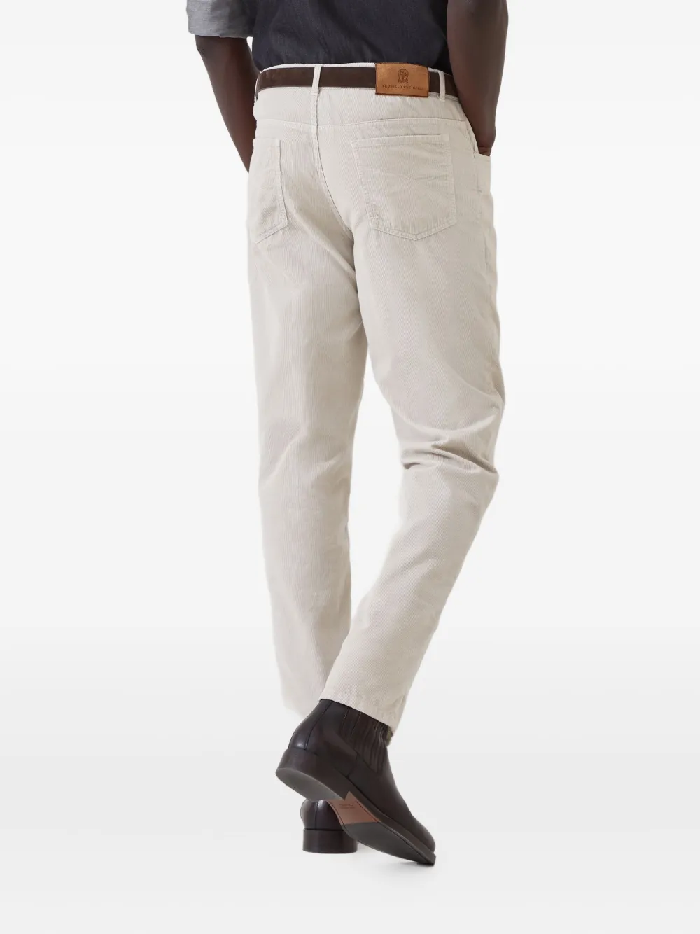 Brunello Cucinelli Ribfluwelen broek Beige