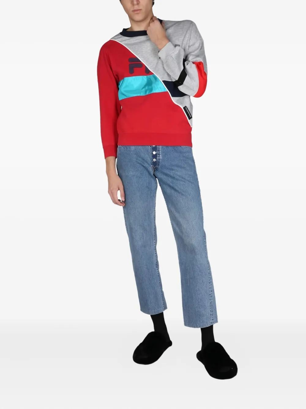 1/OFF buttoned denim jeans | Tapered Jeans | Image 2