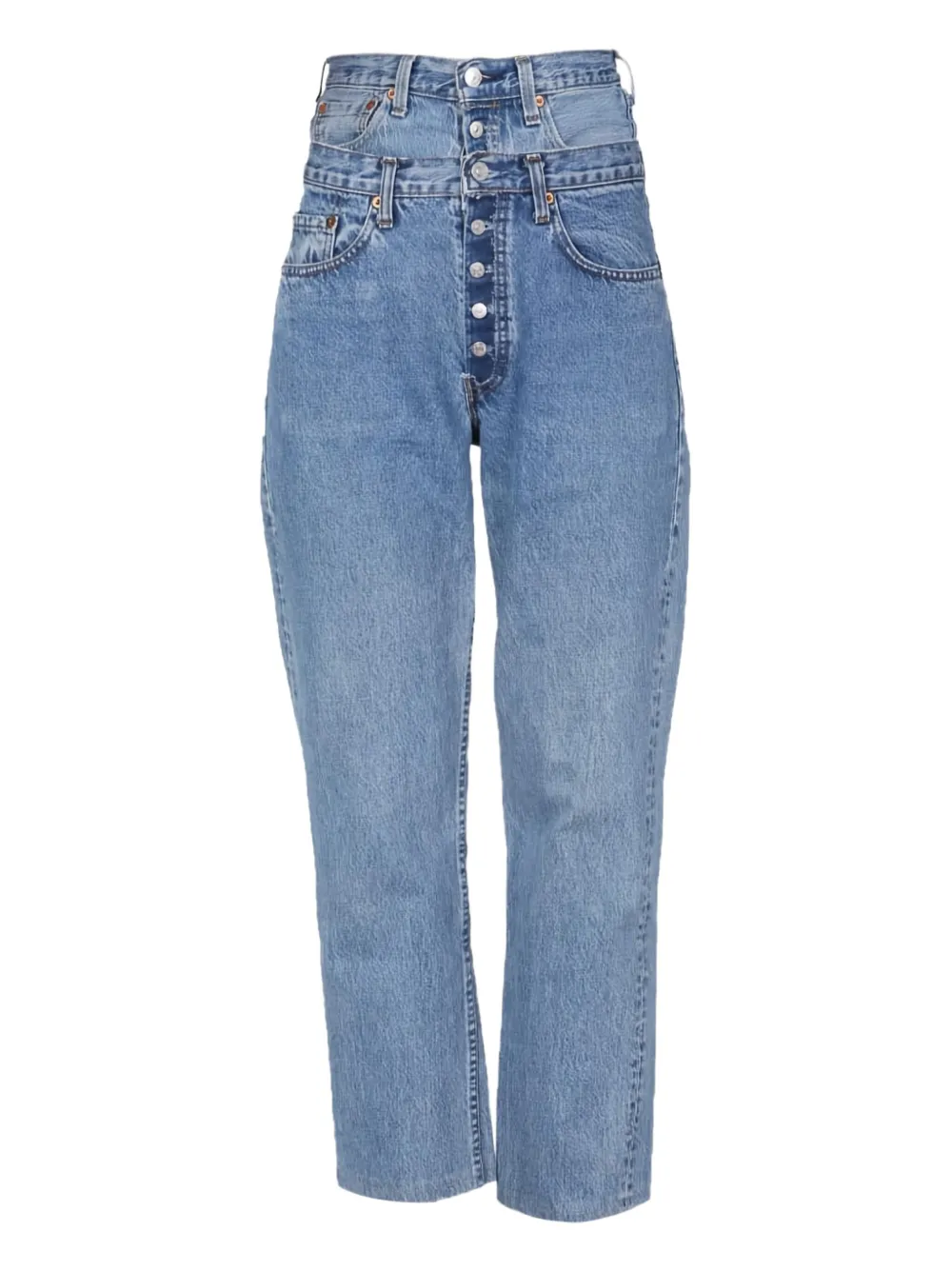 1/OFF buttoned denim jeans | Blue | Image 1