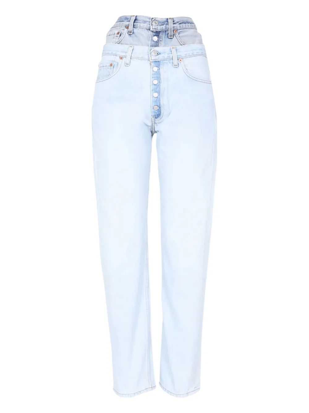 1/OFF buttoned denim jeans | Blue | Image 1