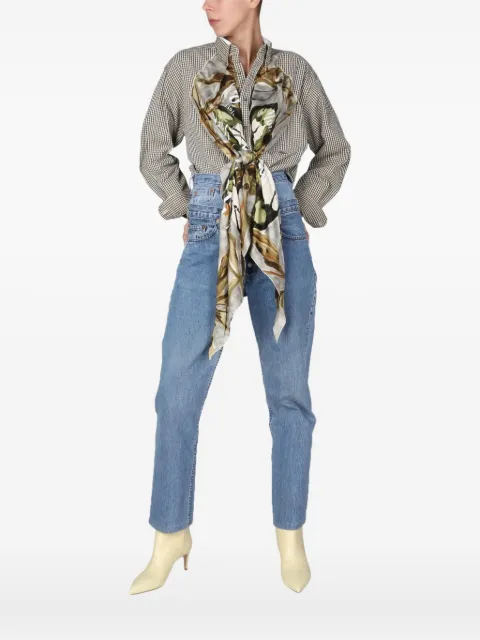1/OFF buttoned butterfly top