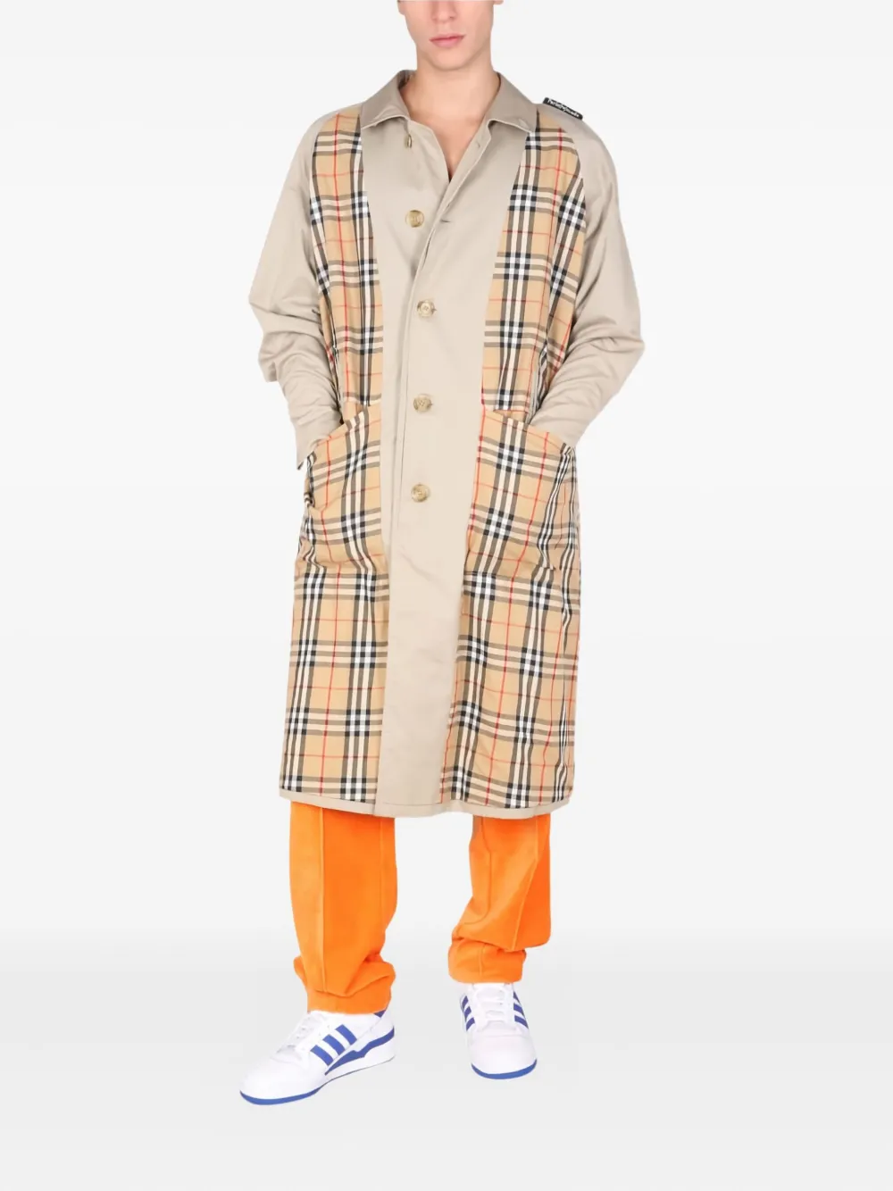 1/OFF check pattern coat | Abrigos con botones | Image 2