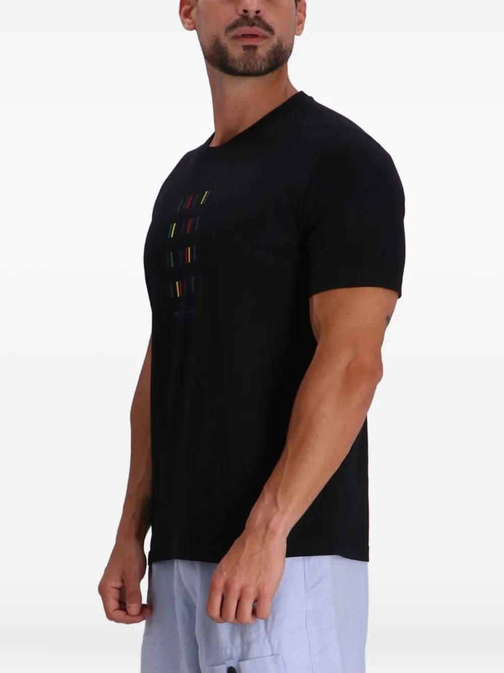 Paul Smith Gestreept T-shirt Zwart