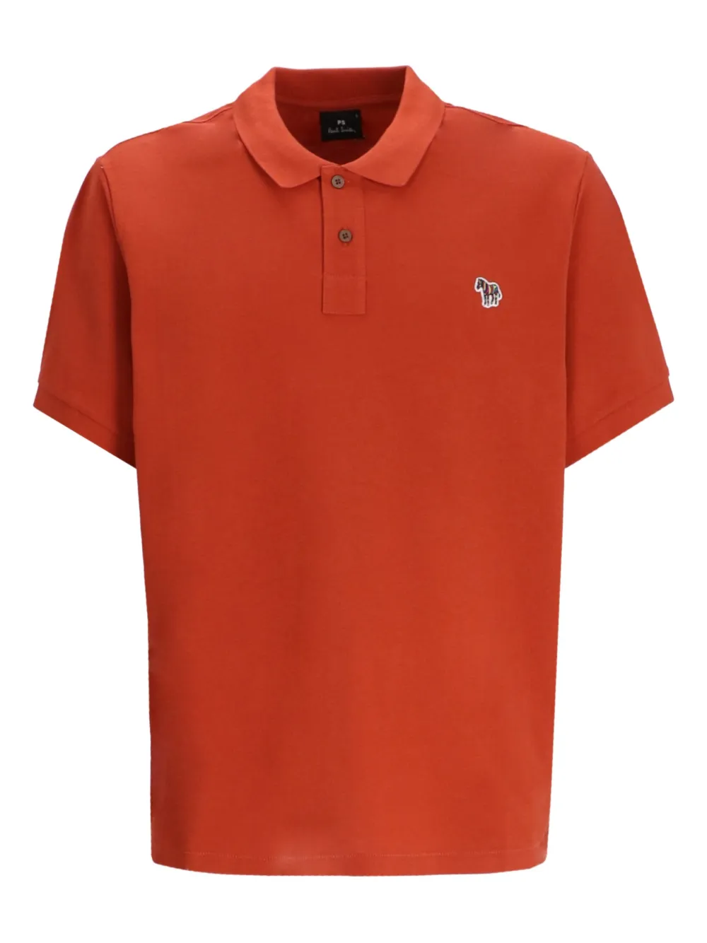Paul Smith Zebra-patch polo shirt | Red | Image 1