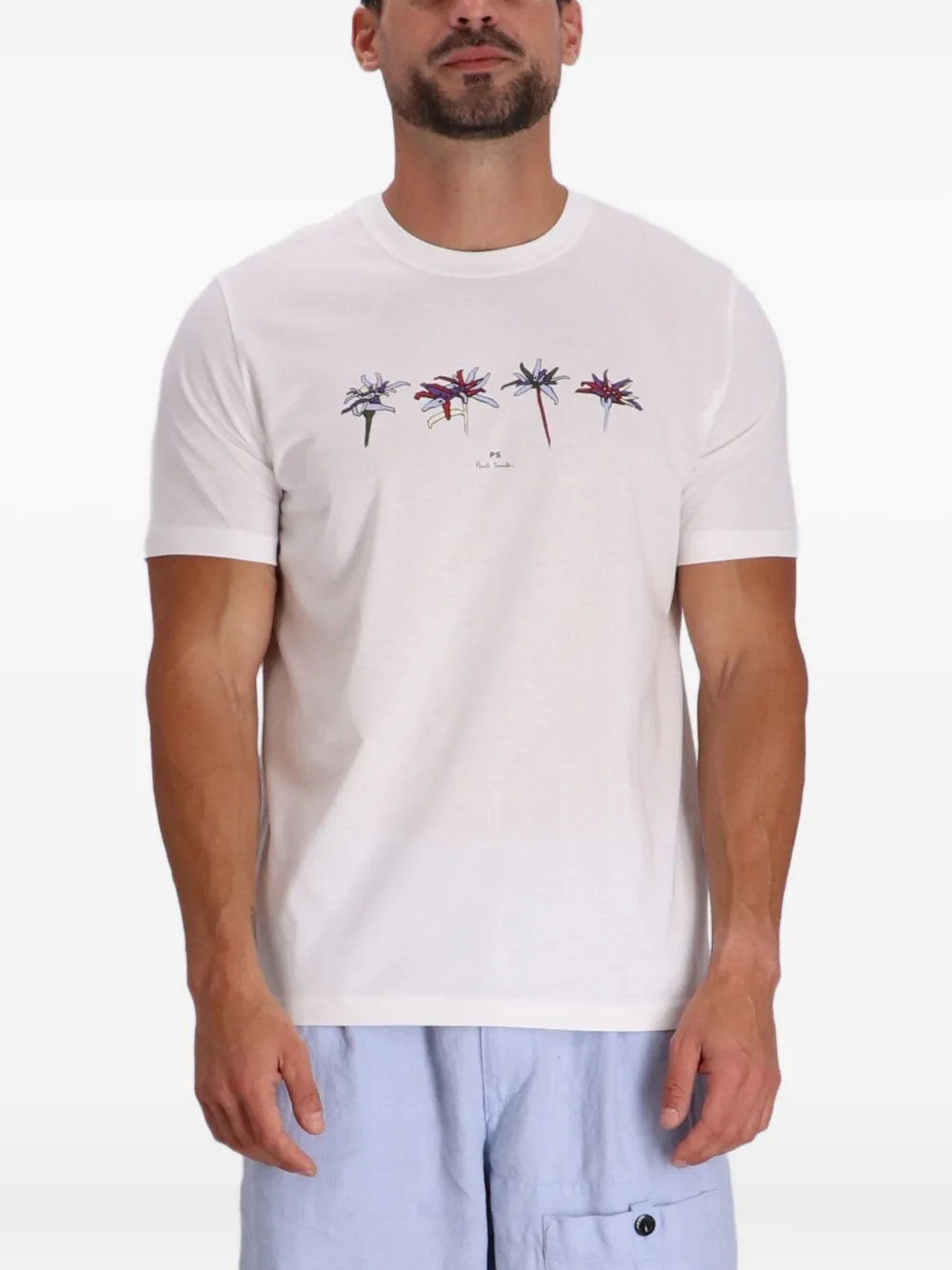 Paul Smith T-shirt met print Wit