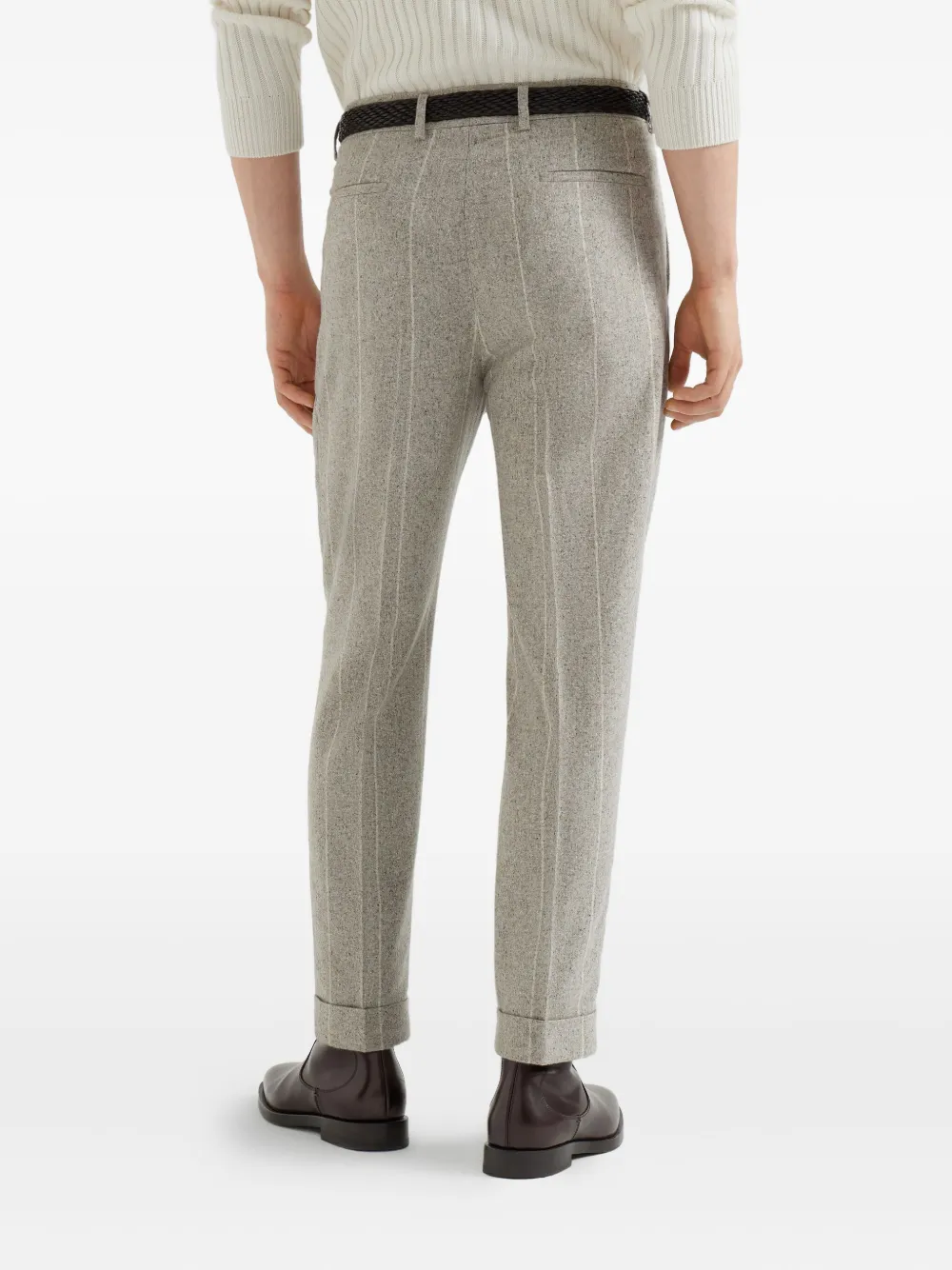 Brunello Cucinelli Gestreepte broek Beige