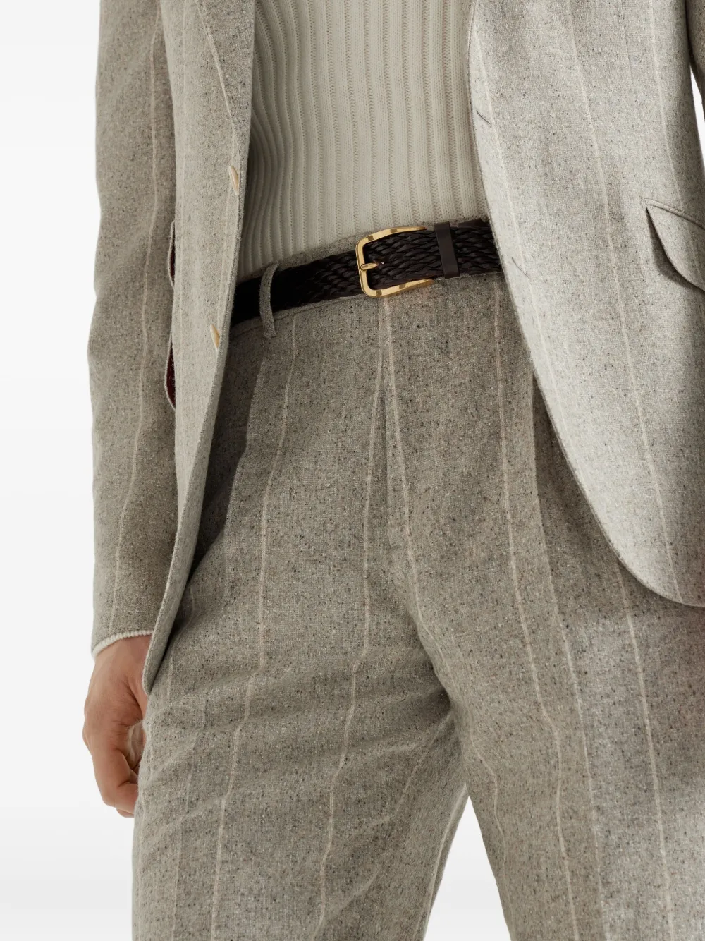 Brunello Cucinelli Gestreepte broek Beige