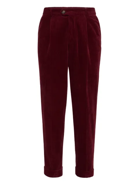 Brunello Cucinelli pleated tapered trousers