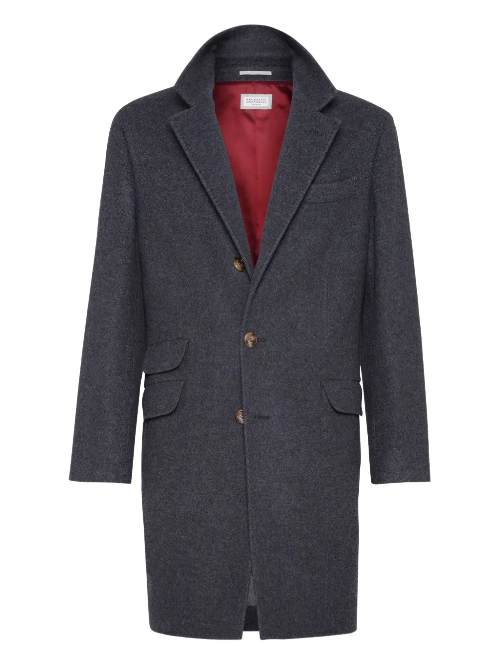 Brunello Cucinelli Kasjmier jas Grijs