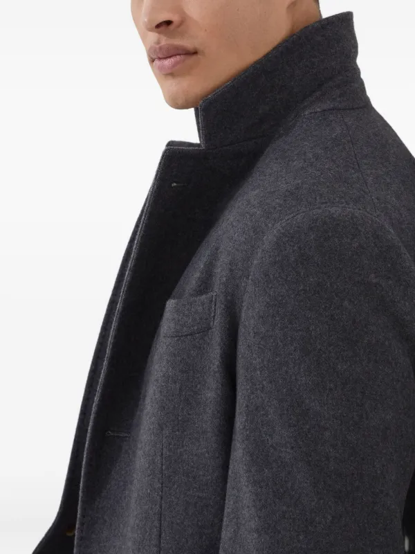 Brunello Cucinelli カシミア コート | グレー | FARFETCH JP