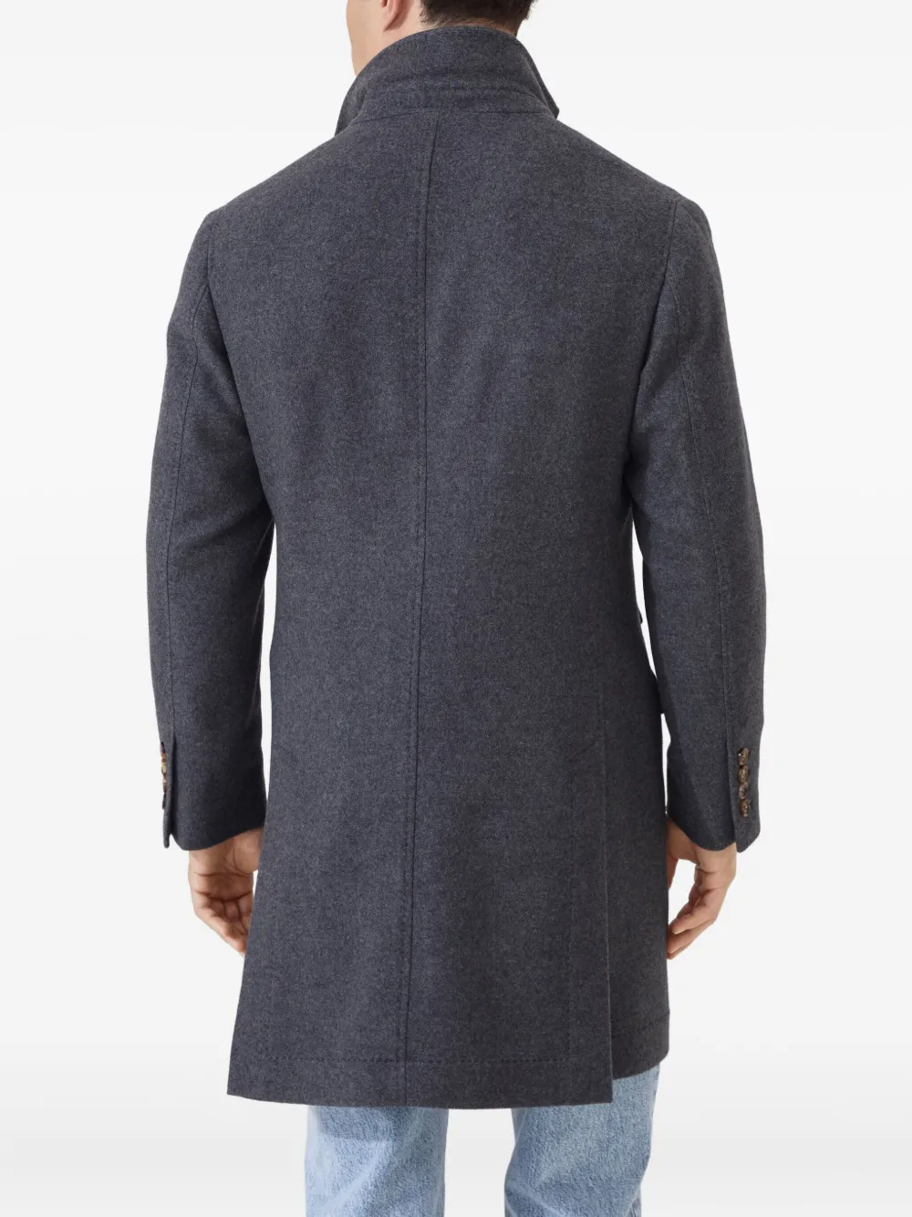 Brunello Cucinelli Kasjmier jas Grijs