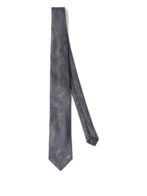 Brunello Cucinelli Cravatta con stampa paisley jacquard
