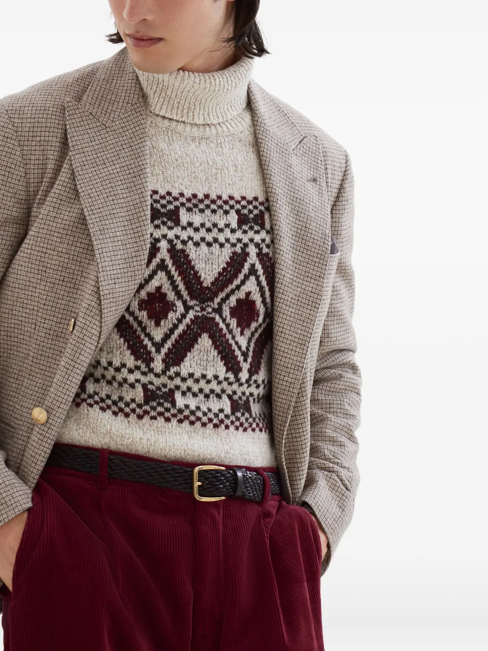 Brunello Cucinelli Flannel blazer Bruin