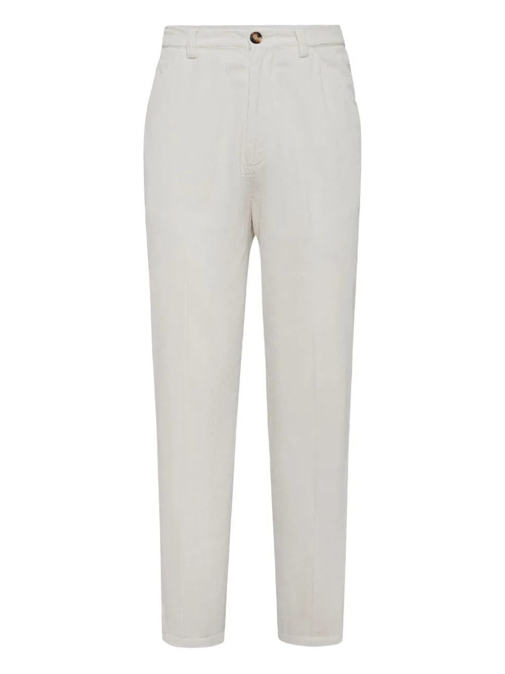 Brunello Cucinelli pleated tapered trousers | White | Image 1