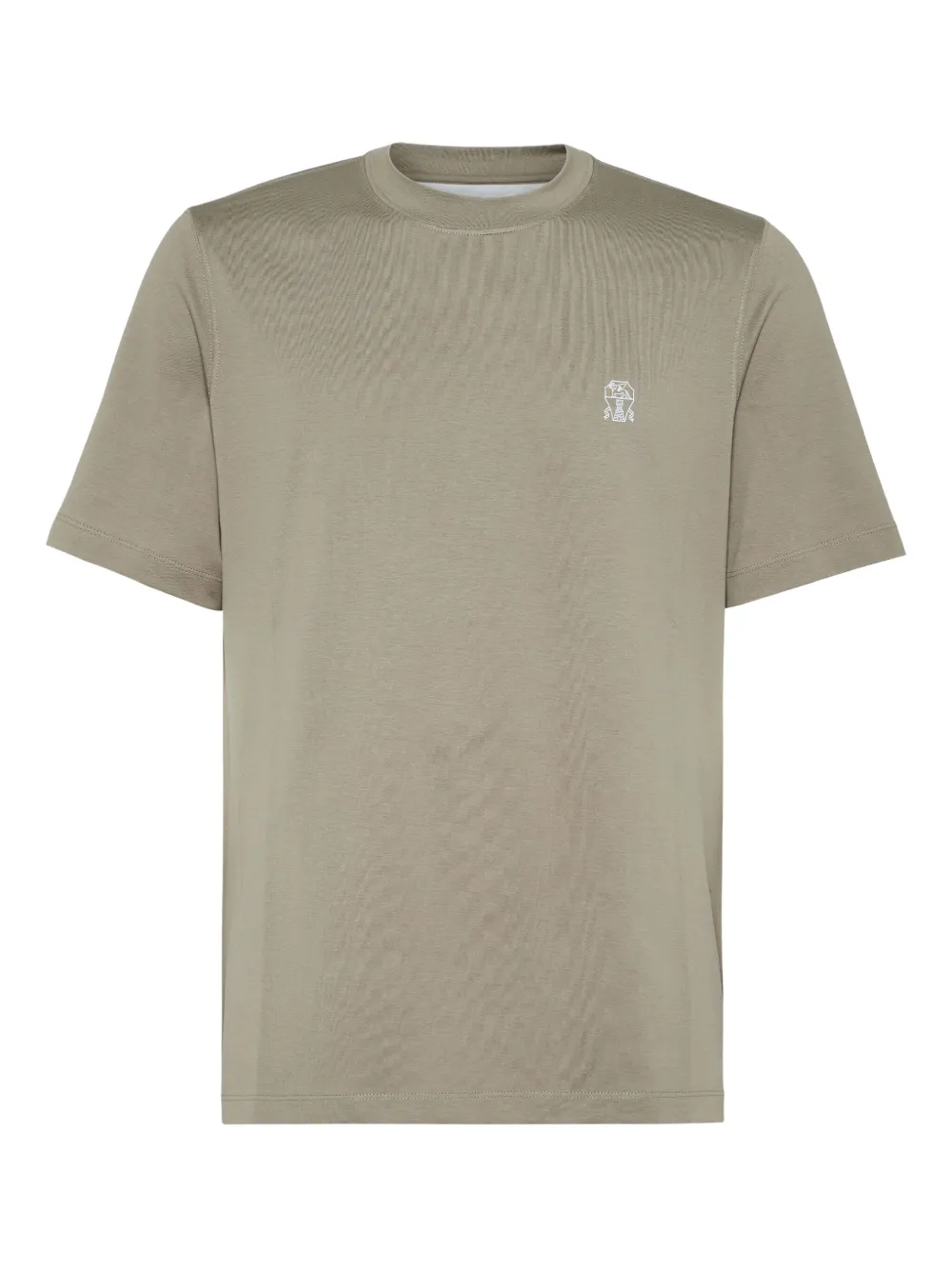 Brunello Cucinelli logo-print T-shirt | Green | Image 1