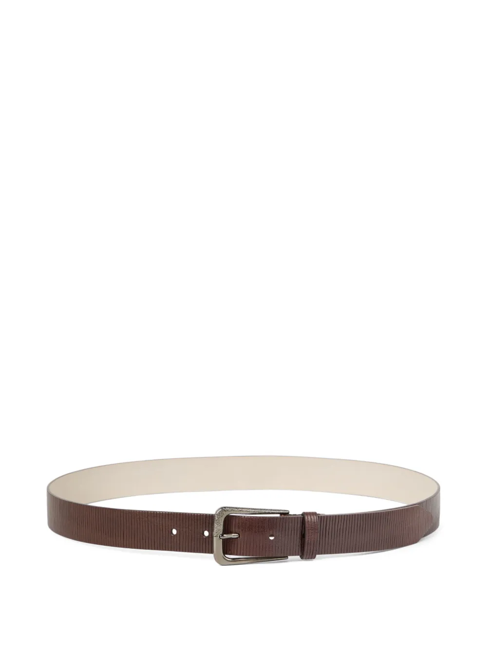 Brunello Cucinelli Leren riem Bruin