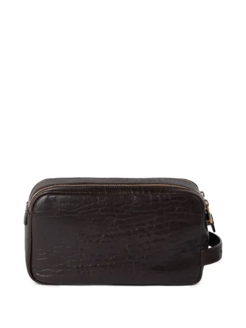 Brunello Cucinelli leather wash bag 