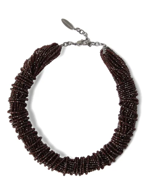 Brunello Cucinelli bead-detailing necklace 