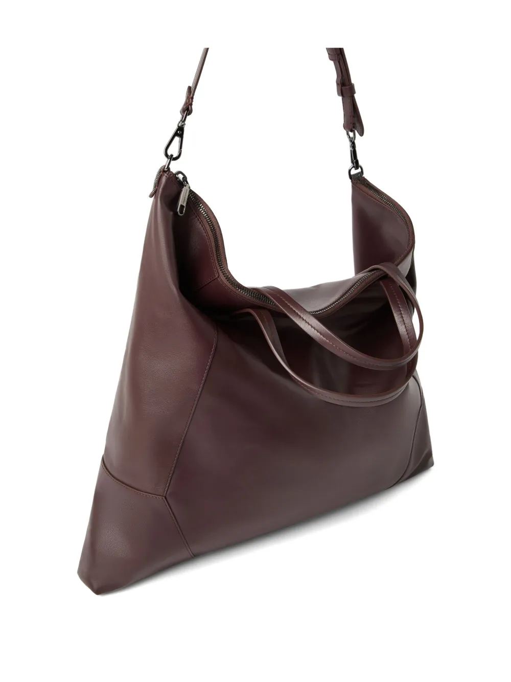 Brunello Cucinelli Duo grote shopper Rood