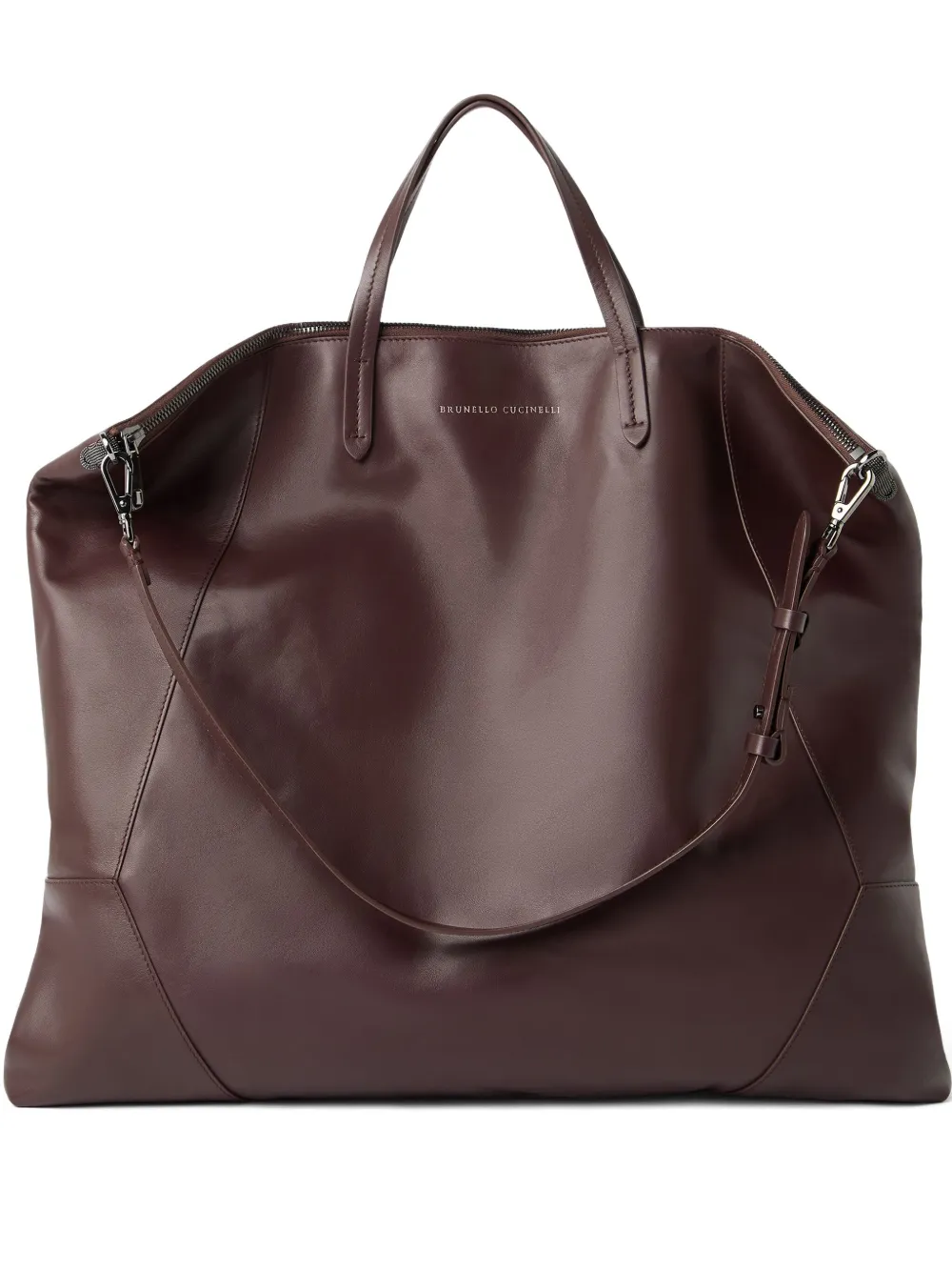 Brunello Cucinelli large Duo shopper bag | Red | Image 1