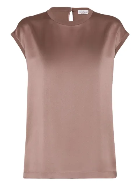 Brunello Cucinelli satin T-shirt
